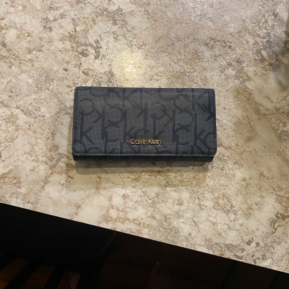 Calvin Klein Dark Gray Logo Wallet